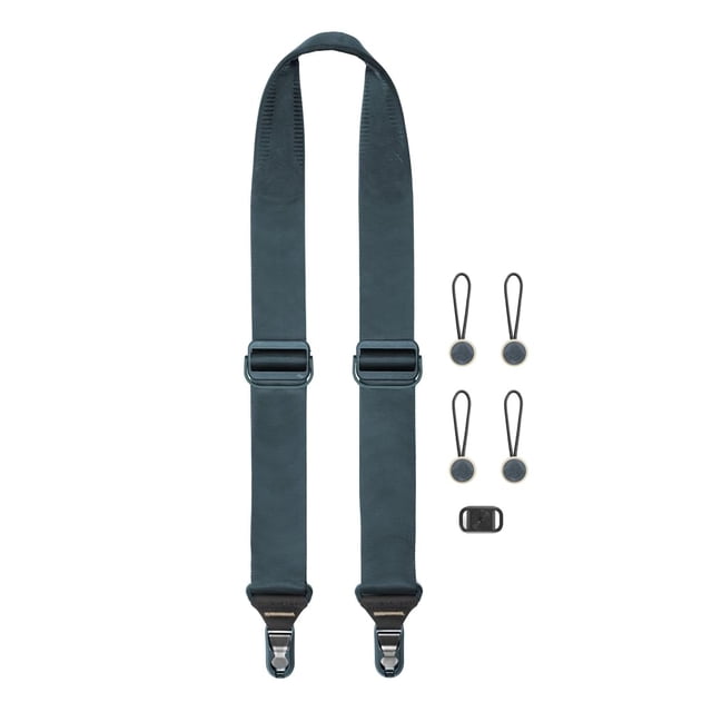 Peak Design Slide Camera Strap, Ocean, Configurable as a Sling, Neck or Shoulder Strap, Quick Release and Connection, Smooth and Grippy Side, Camera