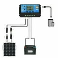thumbnail image 4 of EASTIN Solar Panel Kit  200W 100A 12V/ 24V Battery Solar Charge Charger With Controller  High Effciency Power Station Caravan RV Boat Car Outdoor Camping Trailer Emergency, 4 of 9