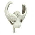 thumbnail image 2 of The Anguished Angel Long-Winged Sitting Statue Sorrowful Angel Figure Memorial Gift Cemetery Statues Crying Angel, 2 of 5