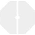 thumbnail image 4 of 34"OD x 3"ID x 13 1/2"C x 1"P Westin Architectural Grade PVC Contemporary Ceiling Medallion, Two Piece, 4 of 11