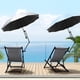 thumbnail image 2 of Sombrilla de playa XLINGZA UPF 50+ con pinza ajustable negra, 2 of 7