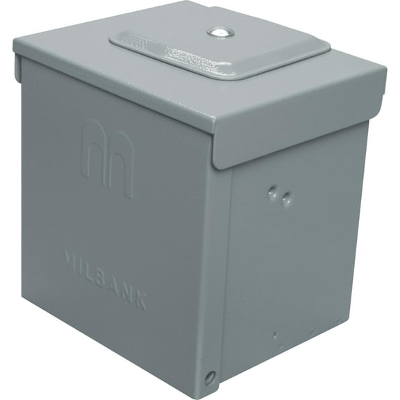 Milbank P-54 ANSI 61 Gray Type 3R Power Outlet 240 Volt AC 50 Amp