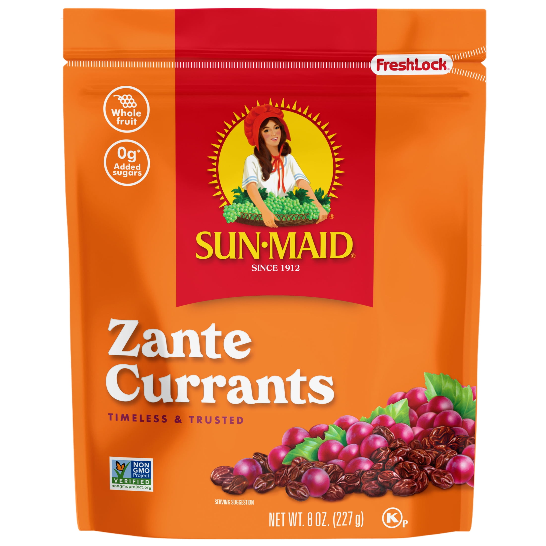 (2 pack) Sun-Maid® California Sun-Dried Zante Currants 8oz Resealable Bag