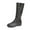 Grey, variant on Women's Ankle Boots with High for Women Western for Women Fashion Heel Side Zipper Leopard for Women for Women Heel for Stylish High Color Womens Snow Wide Womens Fashion Statement Footwear