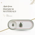 thumbnail image 4 of Spode Christmas Tree 2-Piece Polka Dot Chip and Dip Serving Set - 13-Inch Oval Plate with Dip Bowl - Festive Christmas Serveware, Durable Porcelain, Dishwasher, Microwave, Freezer Safe, 4 of 7