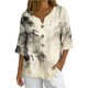 thumbnail image 2 of Xuyuer Solid Button Shirt Blouse - Women's Fashion Loose Female Neck T-Shirt Style Top for Smart Casual Office Wear, Weekend Brunch Outings & Effortless Minimalist Everyday Style, 2 of 7
