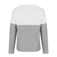 thumbnail image 7 of Kaemgyyd Shirt for Women Fall Fashion Clothing Long Sleeve Tops for Women Casual Loose Color Block Basic Tee with Button, 7 of 7