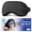 Black, variant on Cooling Eye Mask for Puffy Eyes - FSA HSA Eligible, Cold Compress for Migraines Headache and Puffiness, Relaxation Gifts for Women, Gel Sleep Mask for Dark Circles, Reusable Face Ice Pack(Purple)