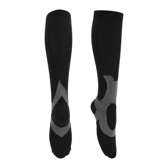 Unique Bargains Cycling Socks Breathable Sweat-Absorbent Anti-Friction Outdoor Bike Socks Gray Black Size S-M Neutral and Universal 1 Pair
