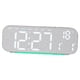 thumbnail image 4 of Reloj despertador digital minimalista de mesa, ligero y de sobremesa para decoración del hogar. Gris, 4 of 9