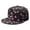 Summer Tropi, variant on Black and White Cow Pattern Snapback Hat - Flat Brim Adjustable Baseball Cap for Men Women - Cute Cow Print Streetwear Cap - Farmhouse Rustic Design