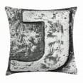 thumbnail image 1 of Letter J Throw Pillow Cushion Cover, Worn Look Initials Majuscule J Old Fashion Royal Stylized Letters Silver Design, Decorative Square Accent Pillow Case, 20 X 20 Inches, Black Grey, by Ambesonne, 1 of 2