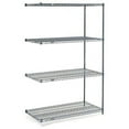 thumbnail image 2 of Nexel 5 Shelf Nexelon Blue Wire Shelving Unit Add On 36""W x 18""D x 74""H, 2 of 4