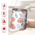 thumbnail image 5 of Floral 12oz Stainless Steel Coffee Mug – Double-Wall Insulated Cup with Spill-Resistant Lid, 360° Full-Print Design, Keeps Drinks Hot & Cold for Home, Office, Travel,Thanksgiving,Christmas, Spring, 5 of 5