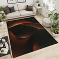thumbnail image 2 of Modern Art Optical Illusion Area Rug, Abstract Red Black Gradient Rugs For Living Room, Low Pile Soft Non-Slip Carpet For Bedroom Dining Room Farmhouse Decor Floor Mat 5 x 8ft, 2 of 6