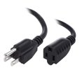thumbnail image 1 of 10 Pcs, Câble d'Extension d'Alimentation 16AWG, Noir 25 Pieds, 1 of 4