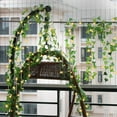 thumbnail image 6 of Zukuco 2 Pack Artificial Ivy Garland, Fake Ivy Garland Vines with LED String Light Green Leaves Hanging Vine Fake Plants for Wedding Party Garden Wall Decoration, 6 of 7