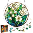 thumbnail image 1 of MKHSQHDG Today's Deals Acrylic Puzzles Window Hanging 7.4 Inch Acrylic Puzzles Garden for Mom Birthday Home, 1 of 8