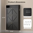 thumbnail image 3 of Marcree 3 Flip Drawer Shoe Cabinet, Narrow Shoe Holder for Entryway, Slim Front Door Shoes Storage, Hallway Cabinet with Open Top Shelf, Space-Saving Wall-Mounted Cabinet for Shoes, Black, 3 of 7