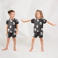 thumbnail image 5 of Cat Drinking Water Pattern Summer Pajama Set Soft Cotton Short Sleeve Sleepwear 2PCS Pajama Sets Breathable Lounge Set Size 12Y, 5 of 7