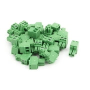 25Pcs 300V 8A 3.5mm Pitch 2P Terminal Block Wire Connection for PCB Mounting