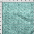 thumbnail image 3 of oneOone Polyester Spandex Aqua Blue Fabric Animal Skin Dress Material Fabric Print Fabric By The Yard 56 Inch Wide-ARE, 3 of 4