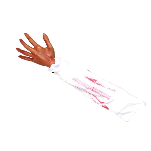 Decoración de Halloween, divertida parodia de brazo, accesorio aterrador falso para el escenario del Día de los Inocentes Forma A