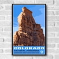 thumbnail image 2 of Colorado National Monument Vintage Travel Poster / Postcard WPA Style Retro, 2 of 4