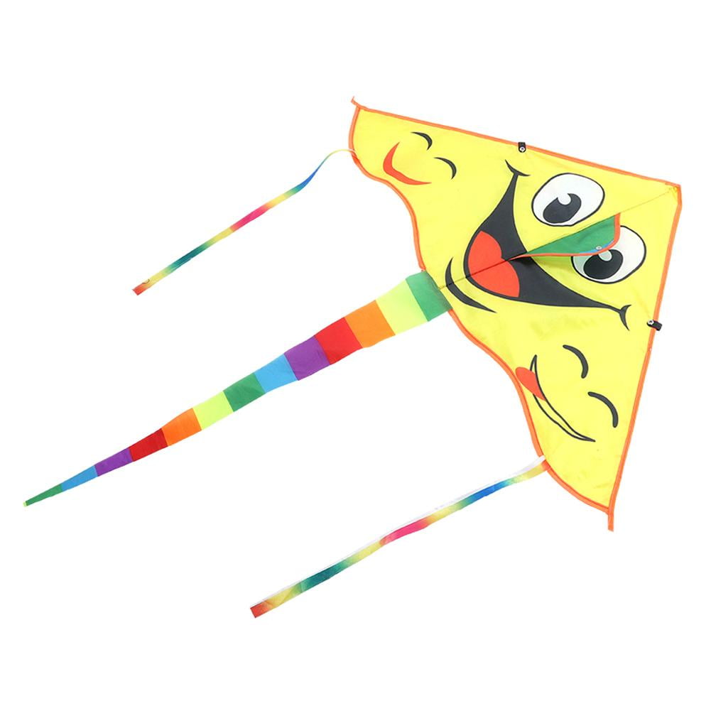 TOPINCN Portable Children Triangle Shape Cartoon Kite Smile Pattern Toy  Kites for Family Outdoor Play, Children Kite, Triangle Kite | Walmart Canada