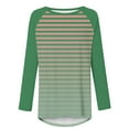 thumbnail image 4 of hxobax Women Long Sleeve Shirts Striped Tunic Tops for Leggings Colorblock Crewneck Pullover Blouses, 4 of 5