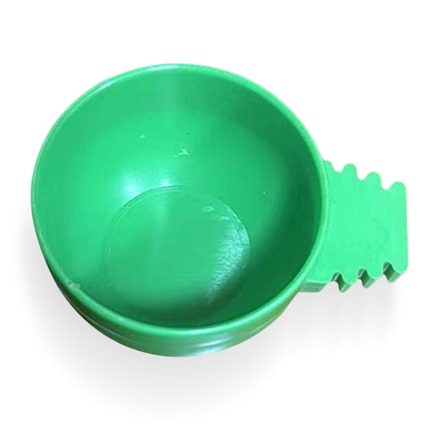 10 piezas de cuencos de alimentación de alimentos para mascotas de plástico para interiores y exteriores, comedero para pájaros con Clip, Suministros de alimentación y agua para mascotas Pequeño Methold PT000675-01