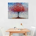 thumbnail image 3 of JRXY  art Red Tree Art Painting Abstract canvas wall art decoration 20x16in, 3 of 5