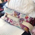 thumbnail image 3 of Abstract Decorative Paisley Print Seatbelt Pillow for Post-Surgery - Mastectomy Breast Cancer Heart Surgery Recovery - Mandala Inspired Car Cushion with Hook-and-Loop Straps, 3 of 5
