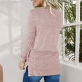 thumbnail image 4 of Women's Pullover Long Sleeve Casual Sweatshirt Pullover Loose Tunic Shirts Blouse Tops With Pocket, 4 of 4