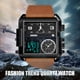 thumbnail image 4 of Reloj Cuarzo Deportivo Digital Pantalla LED Cuero PU Con Cronómetro, 4 of 9