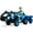 Blue, variant on Riedhoff Kids 12V 3-in-1 Ride-on Excavator & Tractor with Remote,Trailer, Lights, Music,Red