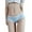 Light Blue, variant on Fiaer Women's Stripes Cheeky Panties Stretch Breathable Underwear Bow Decor Color Blocking Briefs Pink XL