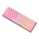 thumbnail image 2 of Inicio Computadora portátil Teclado Cyan Axis de 61 teclas Cable desmontable para juegos Mini teclado compatible con Bluetooth Suministros de computadora recargables Rosa Yuarrent EL005406-03B, 2 of 2