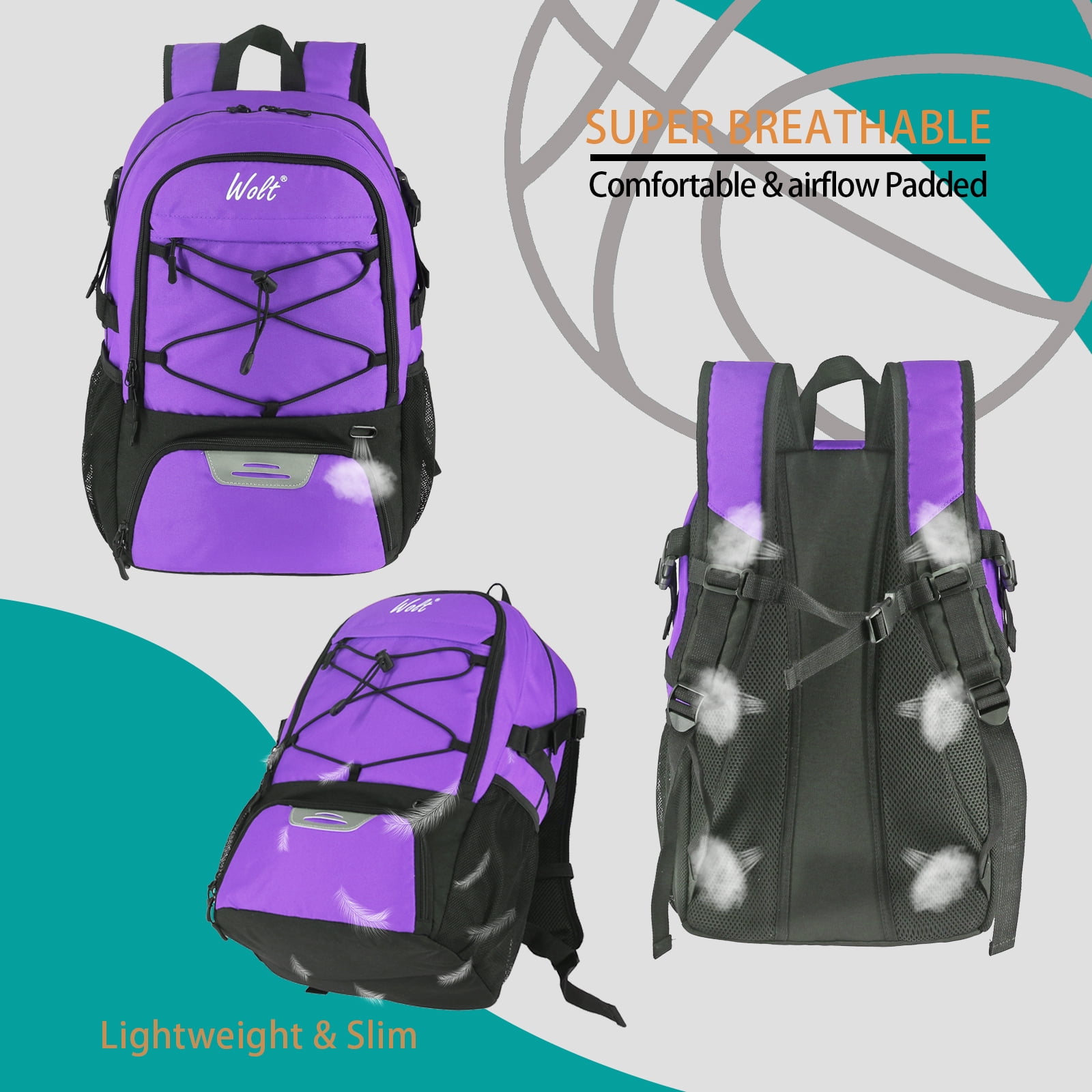 Daypack Purple Basketball Bag Nike Hoops Elite Backpack Lilac 