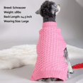 thumbnail image 3 of Chandails pour Chiens en Tricot à Câble Pull de Chien Rose à Col Roulé pour l'Automne Hiver, 3 of 7