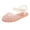 /c18OTHER50, variant on Child Toddler Girls Sandals Summer Fashion Jelly Open Toe Soft Sole Breathe Holes Outdoor Play Adjustable Strap Funny Holiday Shoes,White,9.5-10 Years