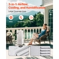 thumbnail image 2 of VEVOR Portable Air Conditioner, 9L 550 CFM Swamp Cooler Air Conditioner with 12H Timer & Remote Control,3-Speed Evaporative Air Cooler with 2 Ice Boxes,Quiet & Movable,Ideal for Outdoor Indoor Use, 2 of 9