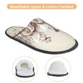 thumbnail image 3 of Balery Two Cowboys Riding Horses In The Desert Pantuflas de Casa de Felpa Silenciosas con Diseño Estampado, Zapatillas Cómodas Antideslizantes de Algodón para Interior-Large, 3 of 8
