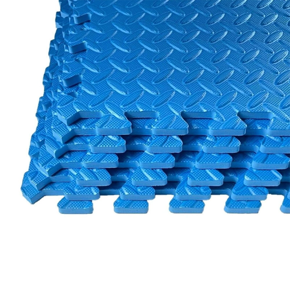 EVA Foam Floor Tiles with Border Pieces Great for Use as a Play Mat
