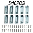 thumbnail image 3 of 2/5/10Pc Steel Cranked Flush Hinge Cupboard Door For Any Camping Home Or Utility, 3 of 9