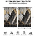 thumbnail image 2 of Marble Modern Geometric Flowers Abstract Curtains-blackout Curtains Bedroom Decor Living Room Darkening Grommet Window Drapes 2 Panels Set 41"x63", 2 of 2