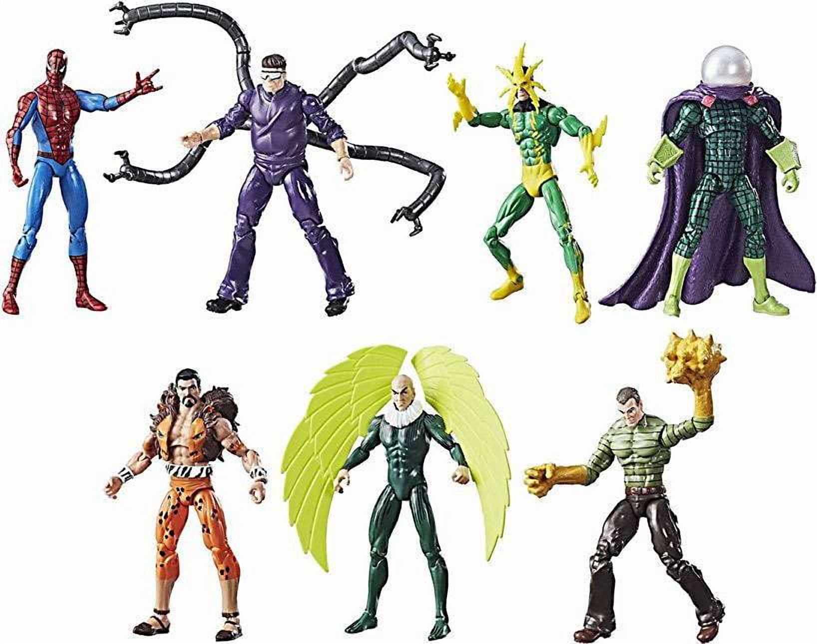 日*5様 MARVEL LEGENDS スパイダーマン シニスター6 7体セット Marvel Legends Spider-Man vs. The Sinister Six Action Figure 7