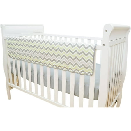 TL Care Crib Rail Cover, Celery Zigzag