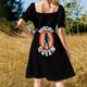 thumbnail image 5 of Vestido de manga corta con bandera australiana, vestido elegante de lujo para mujer., 5 of 7