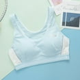 thumbnail image 3 of Girls Seamless Crossback Traning Bra for Tween & Teen Soft Light Sport Bras, 3 of 5
